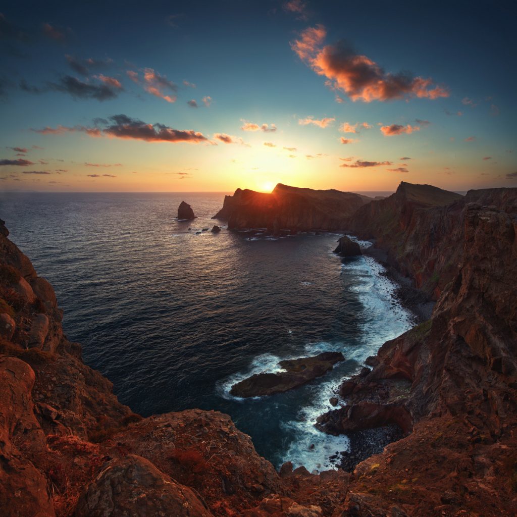 Madeira Küste Sonnenaufgang