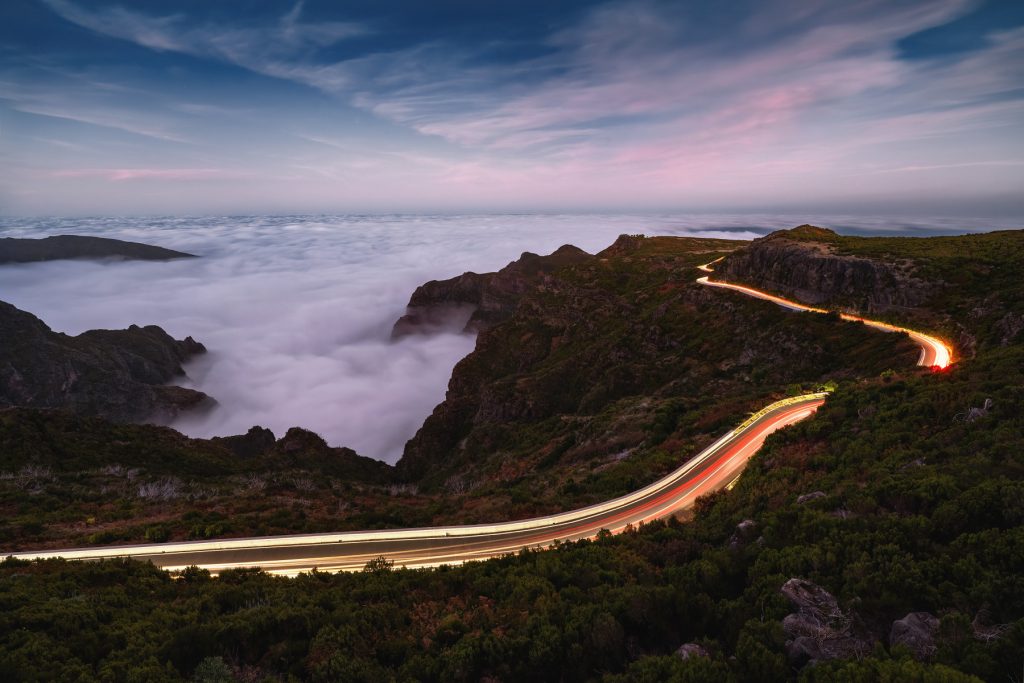 Madeira Nachtaufnahme Langzeitbelichtung