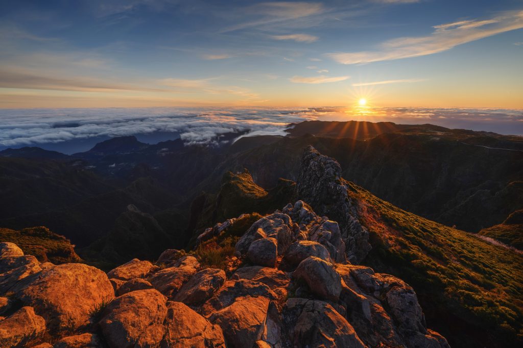 Madeira Pico Areeiro Sonnenaufgang