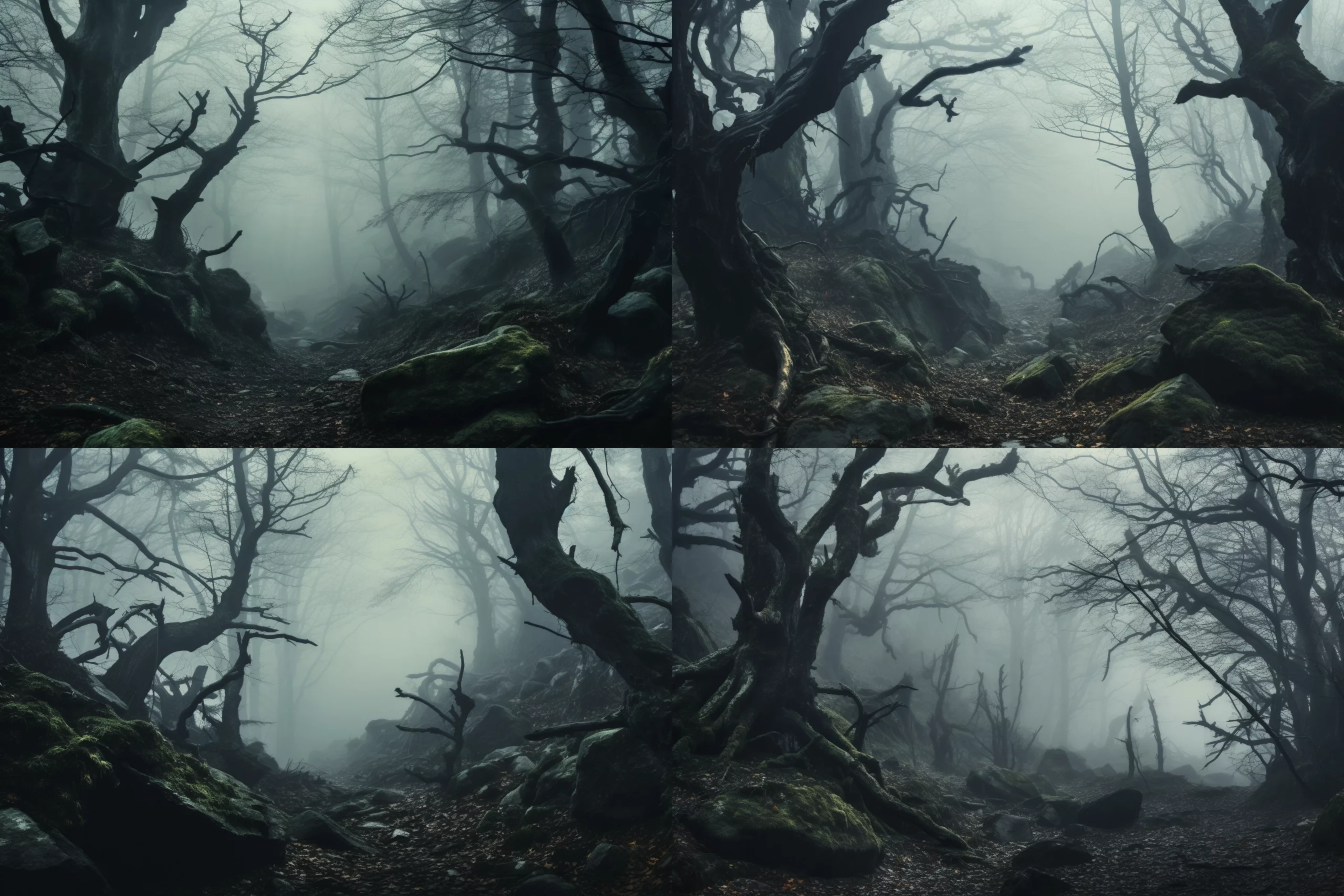 kilian foggy forest in the style of Kilian Schoenberger a lot o fb28b11f 678d 4192 a960 289531d93191